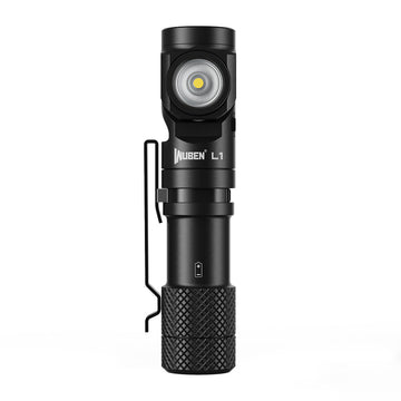 L1 2000 Lumens Flashlight - Dual Light Sources Flashlight with 180° Rotating Head-